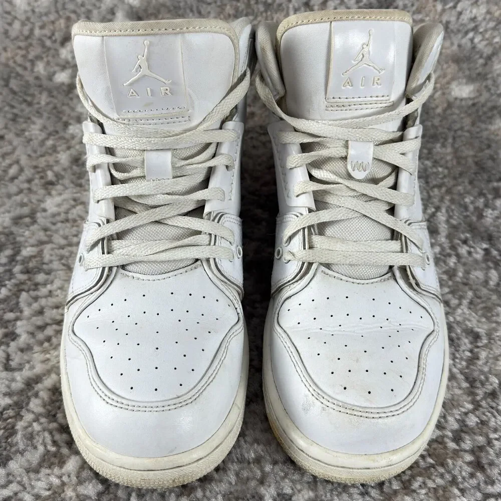 Nike Air Jordan 1 Flight 2 Boys Sz 7Y White 631784-111 Basketball Shoes Sneakers